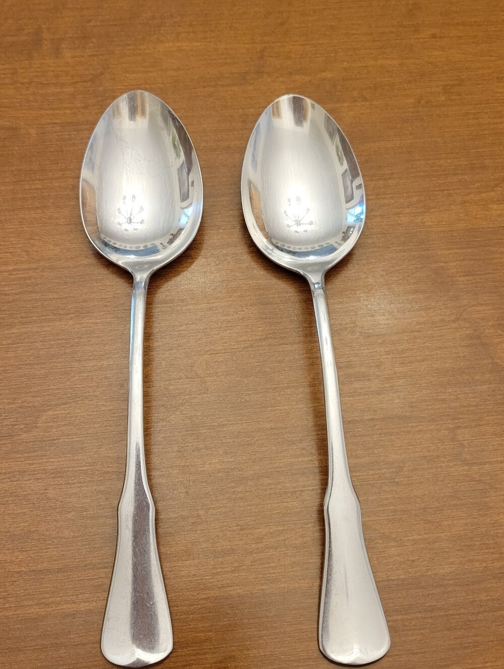 2 Oneida Community Patrick Henry Stainless Steel Serving Spoons